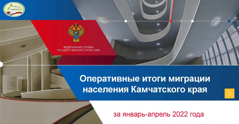 Оперативные итоги миграции населения Камчатского края за январь-апрель 2022 года